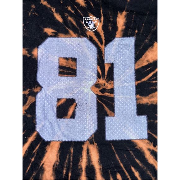 Oakland Raiders Tim Brown Bleached Jersey Tee - Picture 3 of 5